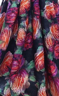 Gorgeous Floral Print Prom Party Dress