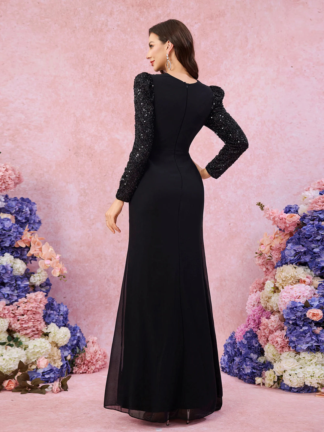 Asymmetrical Slim-Fitting Maxi Dress