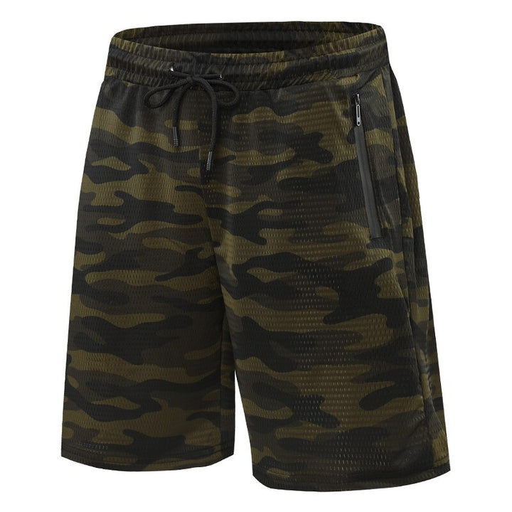 Zipper Pocket Men‘s Camouflage Shorts