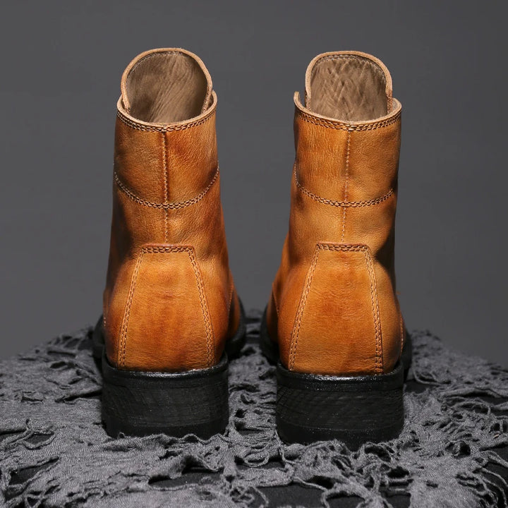 Designer High-Top Motorcycle Boots