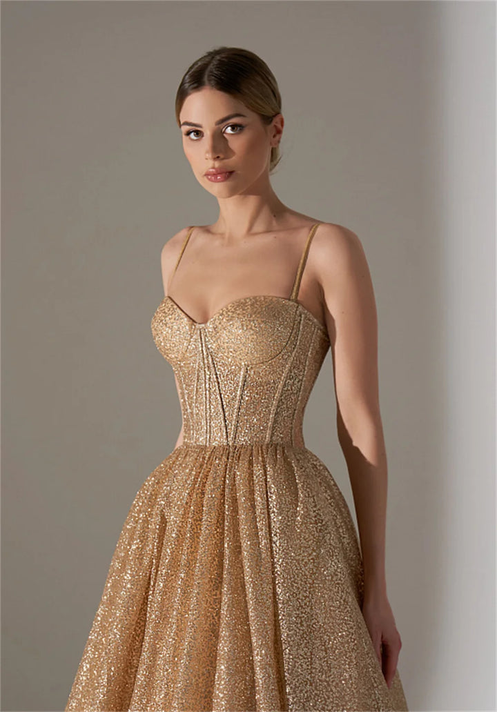 Glamorous Sequins Evening Ball Gown