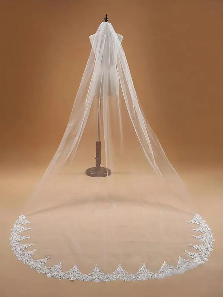 Beautiful Lace Edge Wedding Veil