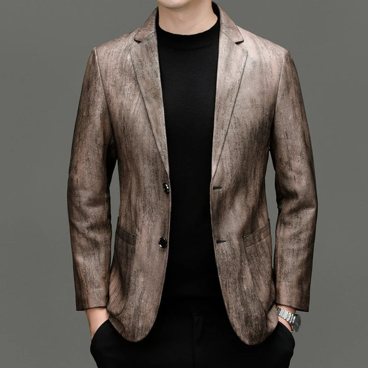 Premium Soft Sheepskin Leather Blazer