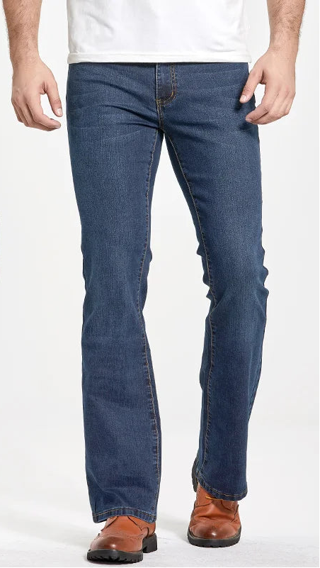 Slightly Flared Bootcut Jeans Pants