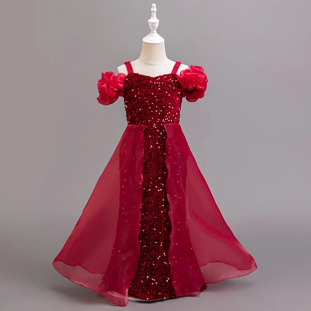 Stylish Sequin Flower Girl&