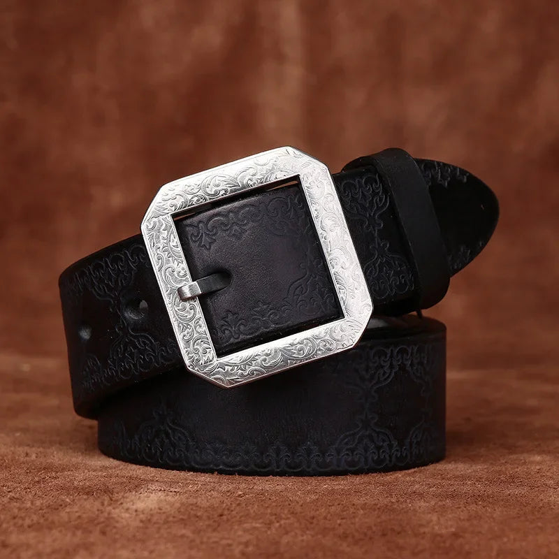 Versatile Extra-thick Genuine Leather Belt
