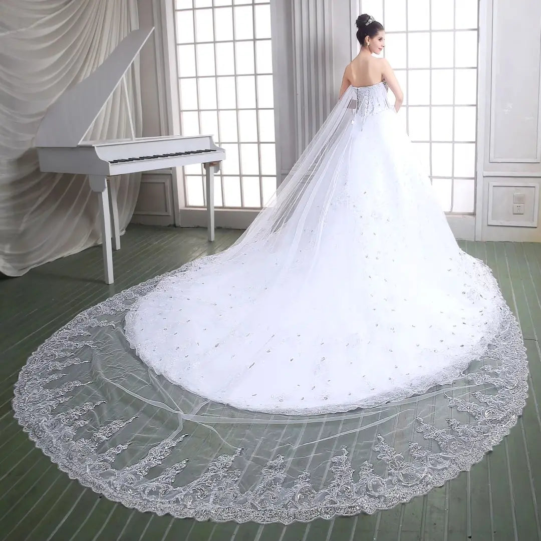 Richness Of Arabic Tulle Fashion Wedding Gown