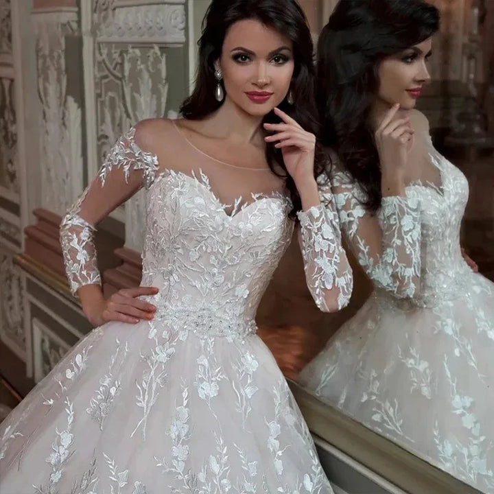 Luxurious Embroidered Bridal Ball Gown