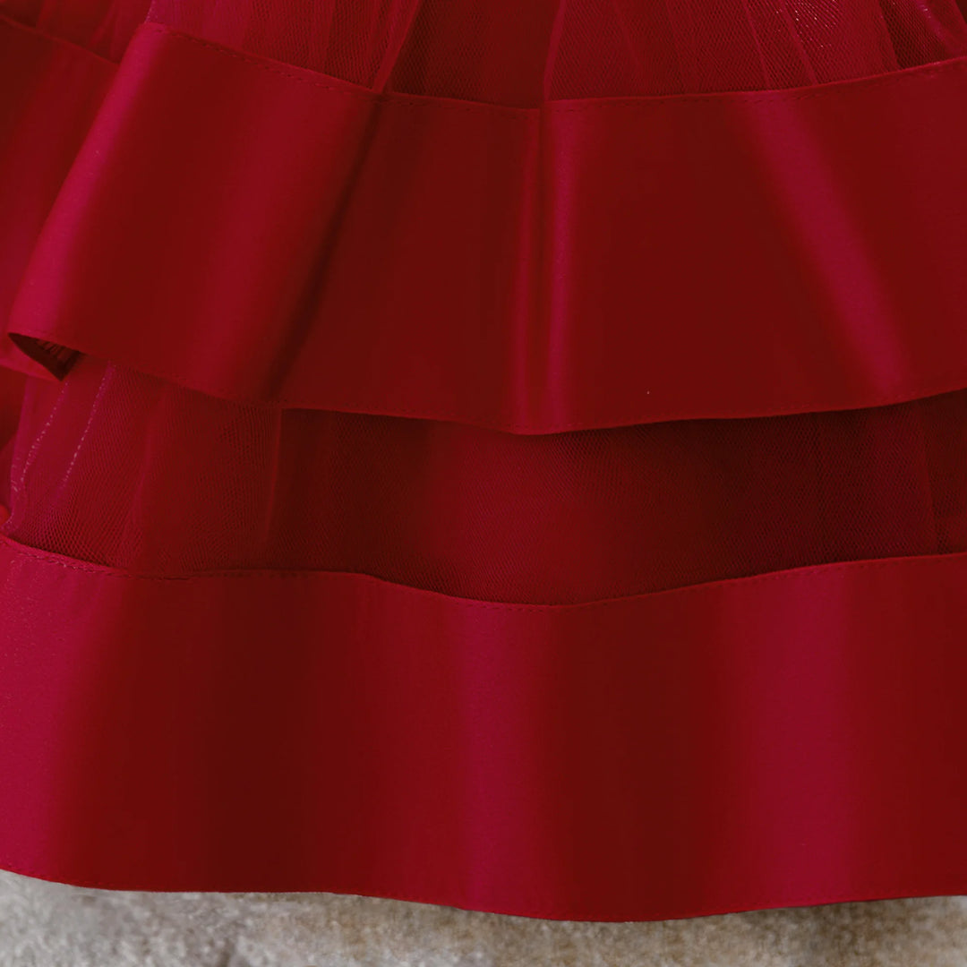 Elegant Bow Tulle Girl&