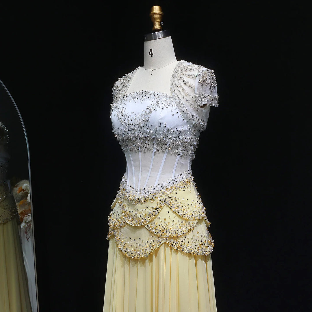 Stylish Chiffon Corset Evening Dress