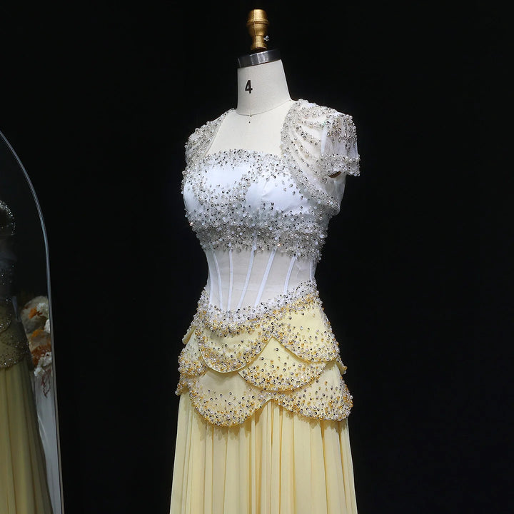 Stylish Chiffon Corset Evening Dress