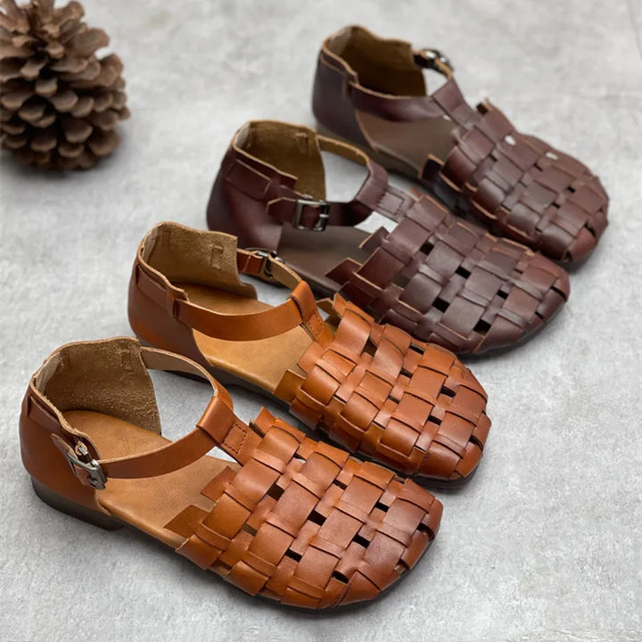 Elegant Soft Bottom Leather Sandals
