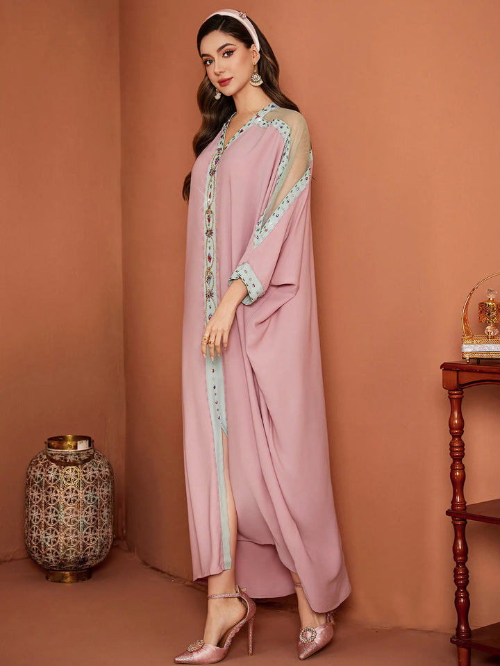 Fancy Loose Fit Caftan Abaya Dress