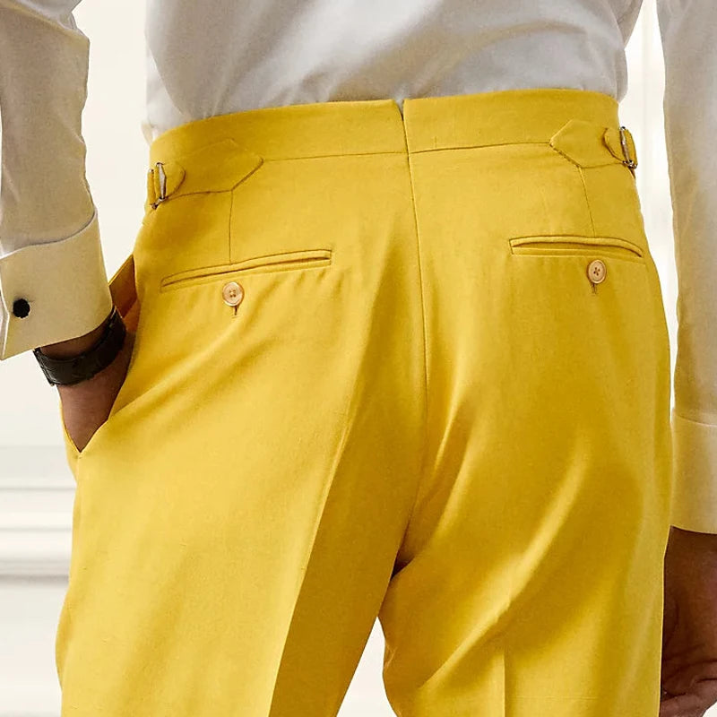 British Elegant Style Dress Pants