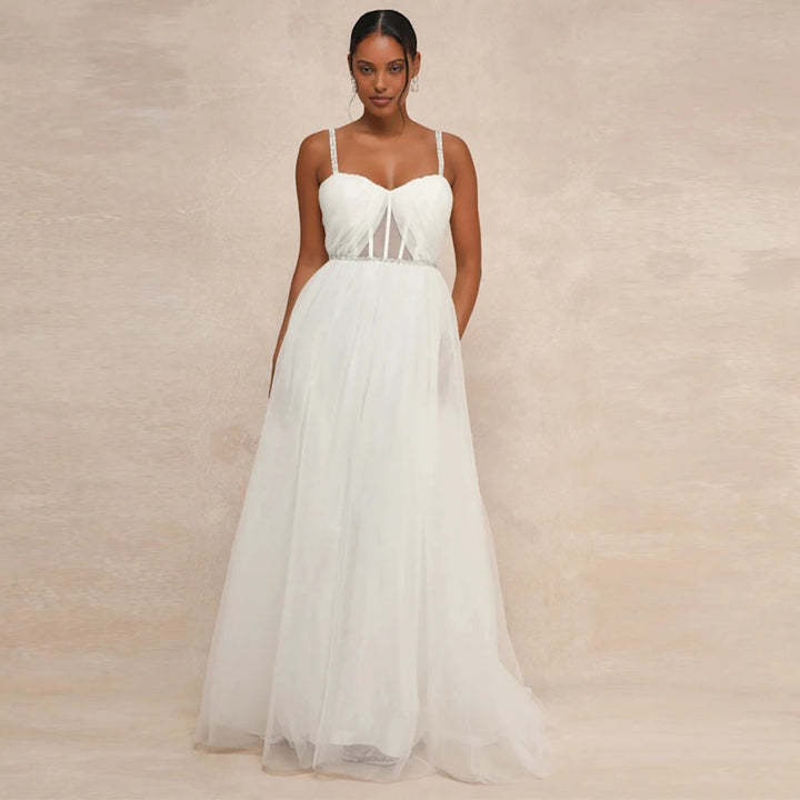 Appealing Spaghetti Straps Wedding Dress