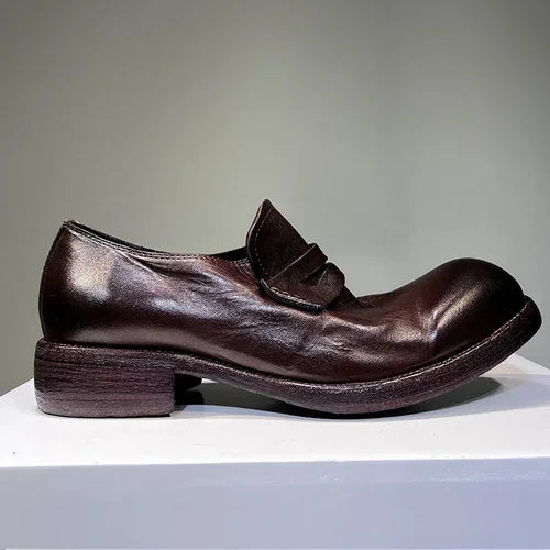 Attractive Washed Old Leather Shoes