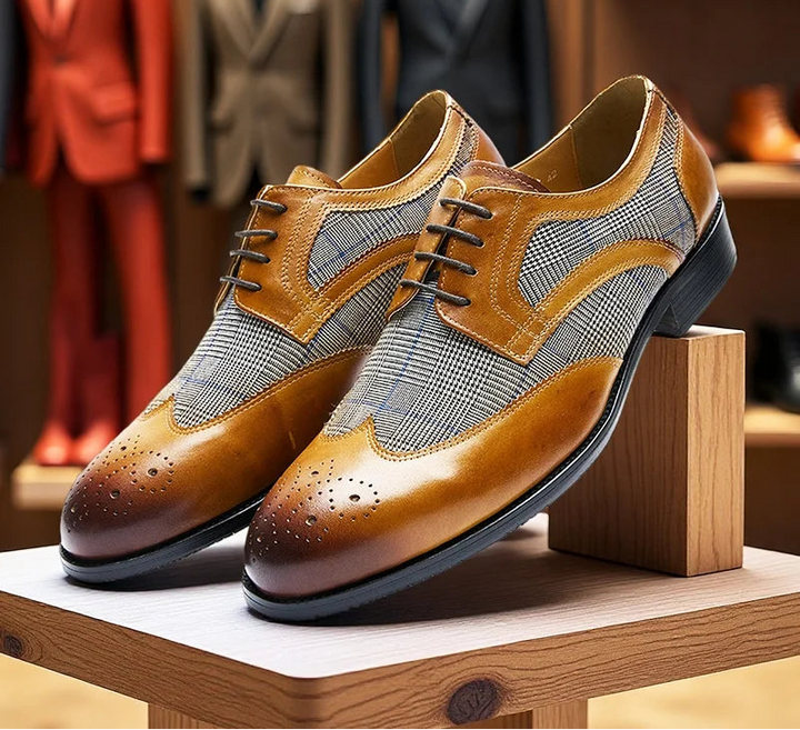 Premium Wingtip Business Shoes