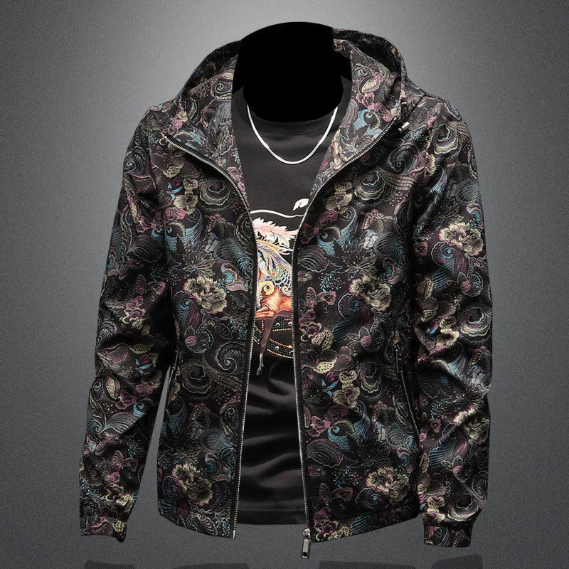 Elegant Windproof Hooded Jacket