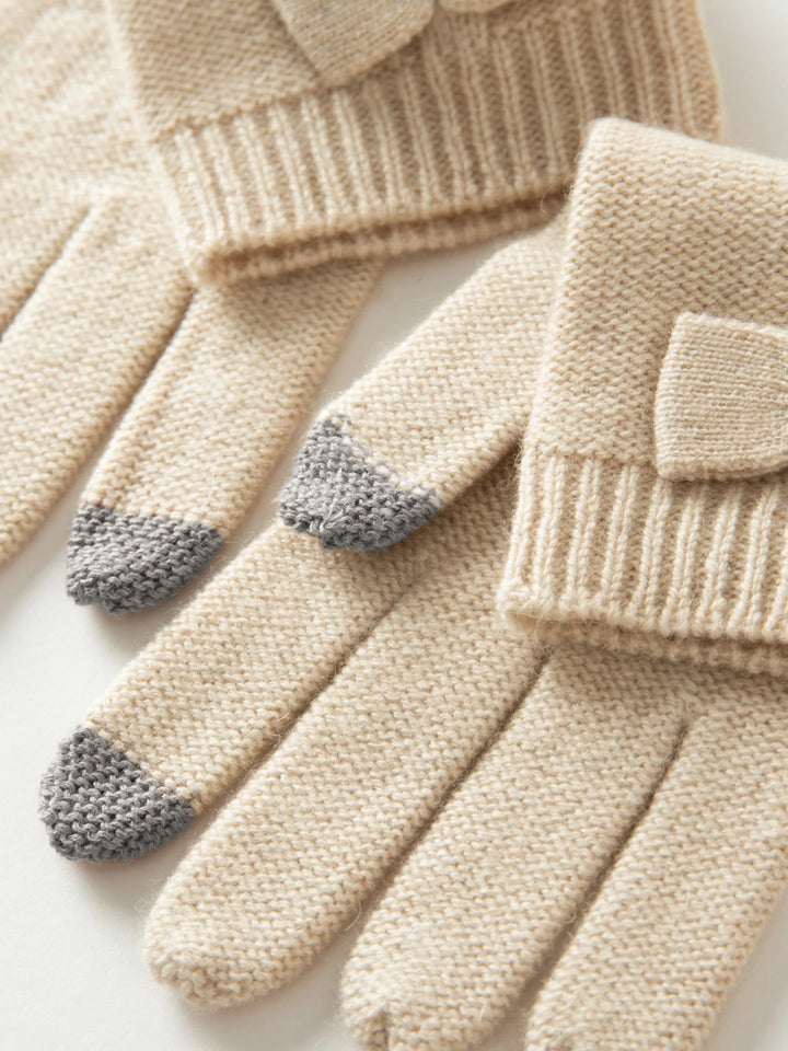 Soft Cashmere Knitted Gloves