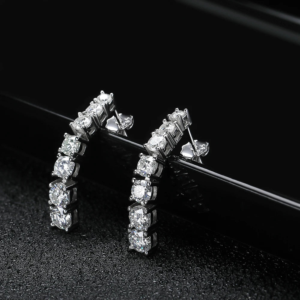 Sweet Moissanite Pendant Earrings