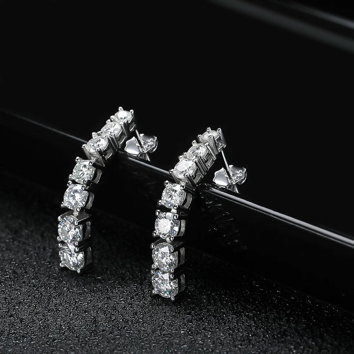Sweet Moissanite Pendant Earrings