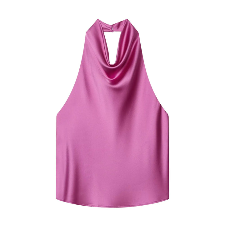 Luxury Sleeveless Halter Top