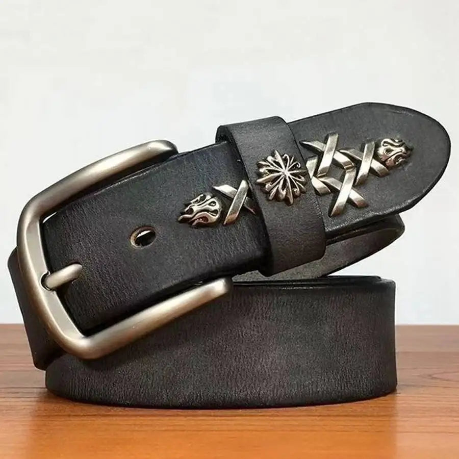 Genuine Cowhide Leather Casual Wear Belt