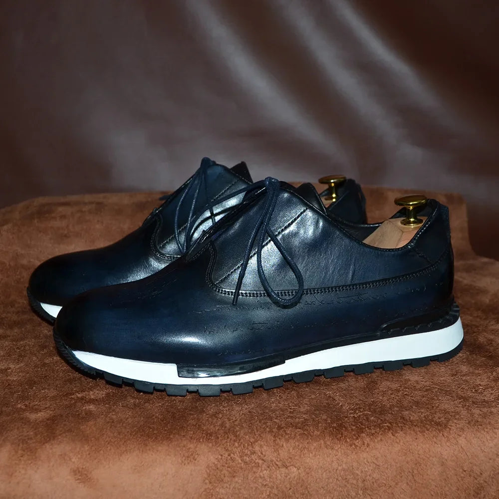 Smart Oxford Leather Sneakers