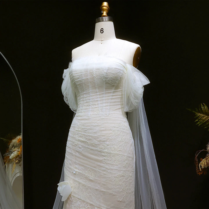 Exquisite 3D Flower Bridal Couture