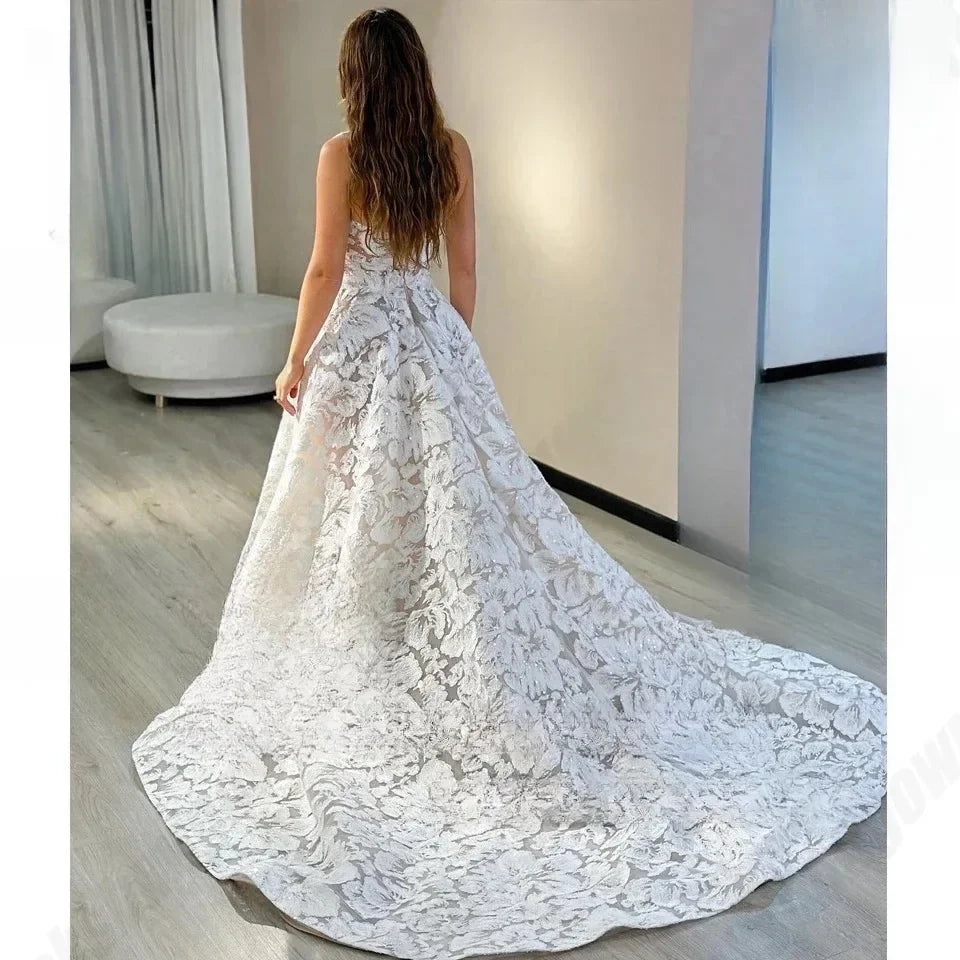 Ethereal Boho Lace Bridal Dress