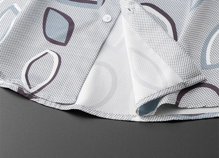 Luxury Geometric Print Smart Shirt