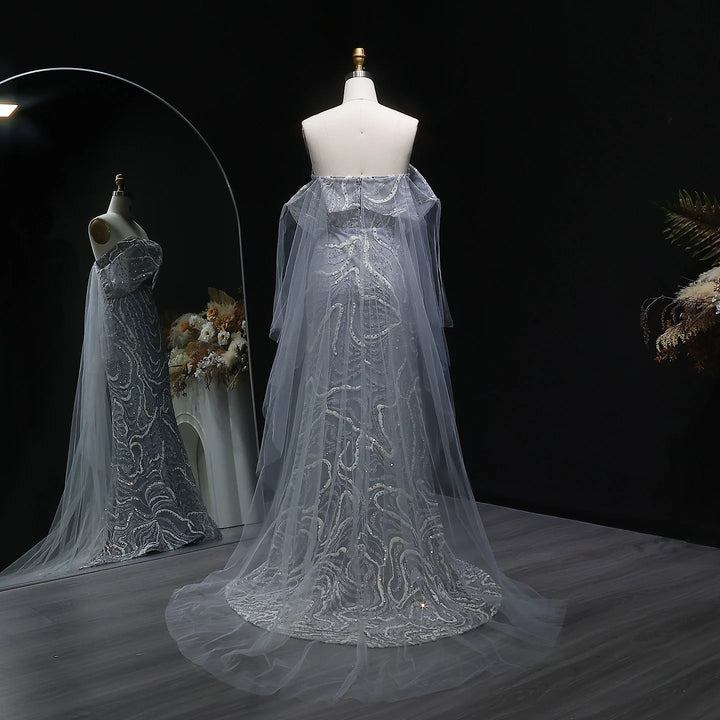 Ingenious Beaded Arabic Evening Dress