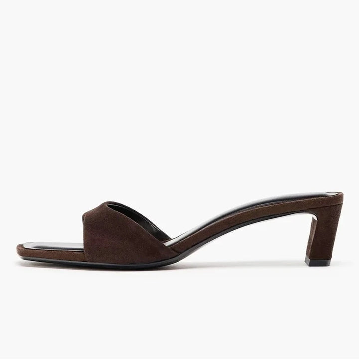 Vintage Open-Toe Chunky Heel Sandals