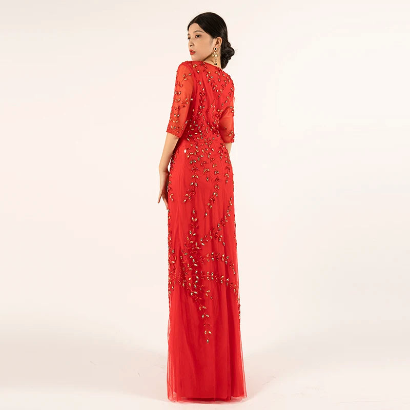 Experience The Hand Beaded Evening Dress