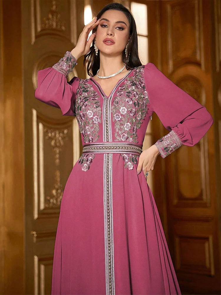 Refined Fashionable Floor-Length Abaya Dress