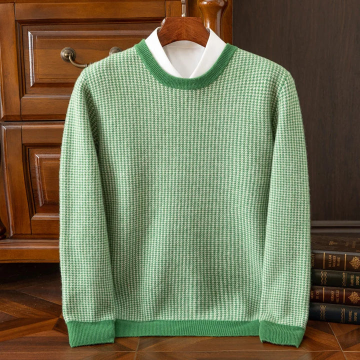 Classic Round Neck Thick Wool Sweater