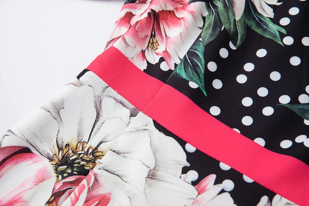 Elegant Polka Dots Pencil Dress