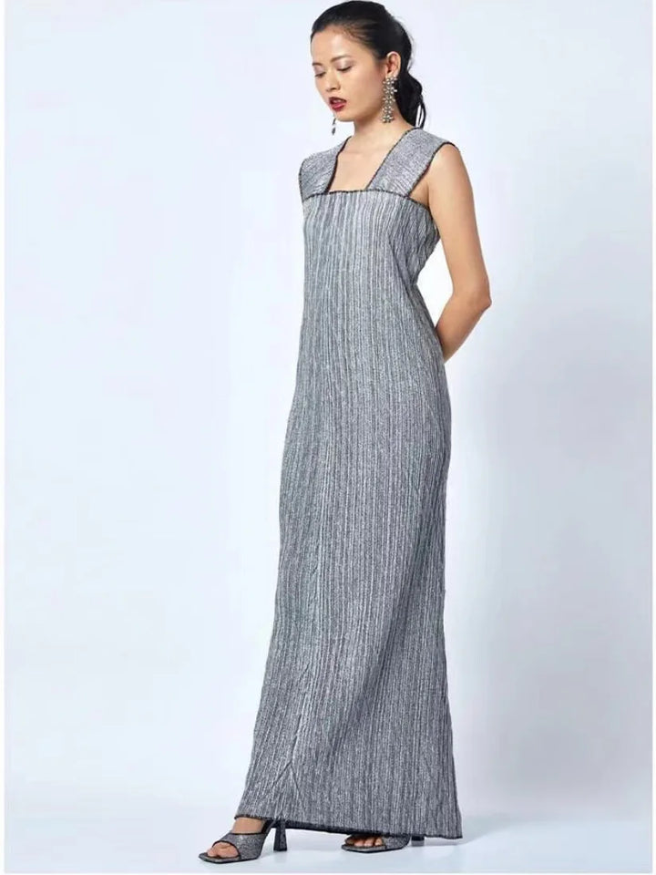 Elegant Pleated Women's 2-Piece Outfit Set