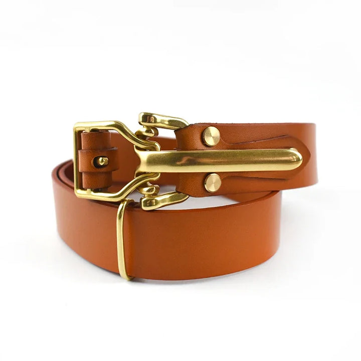 Stylish Cowskin First Layer Belt