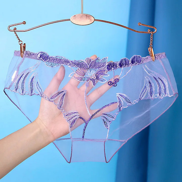 Classic Embroidery Low-Waist Underwear
