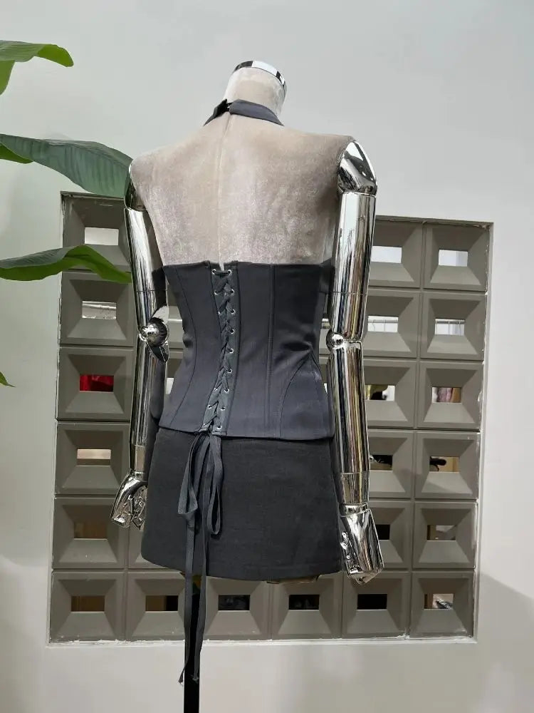 Stylish Backless Night Club Outfit