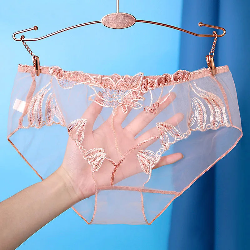 Classic Embroidery Low-Waist Underwear