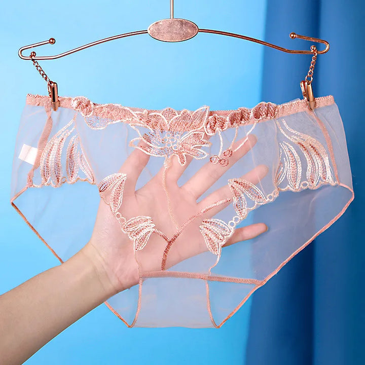 Classic Embroidery Low-Waist Underwear