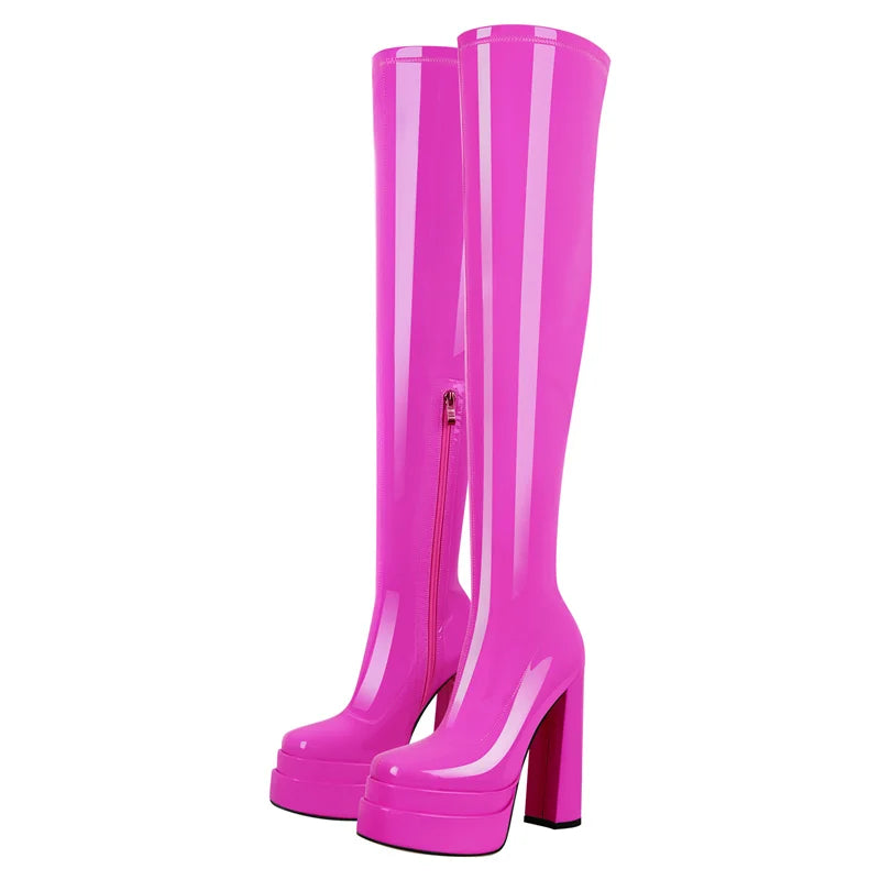 Stylish Thick Over-Knee Boots
