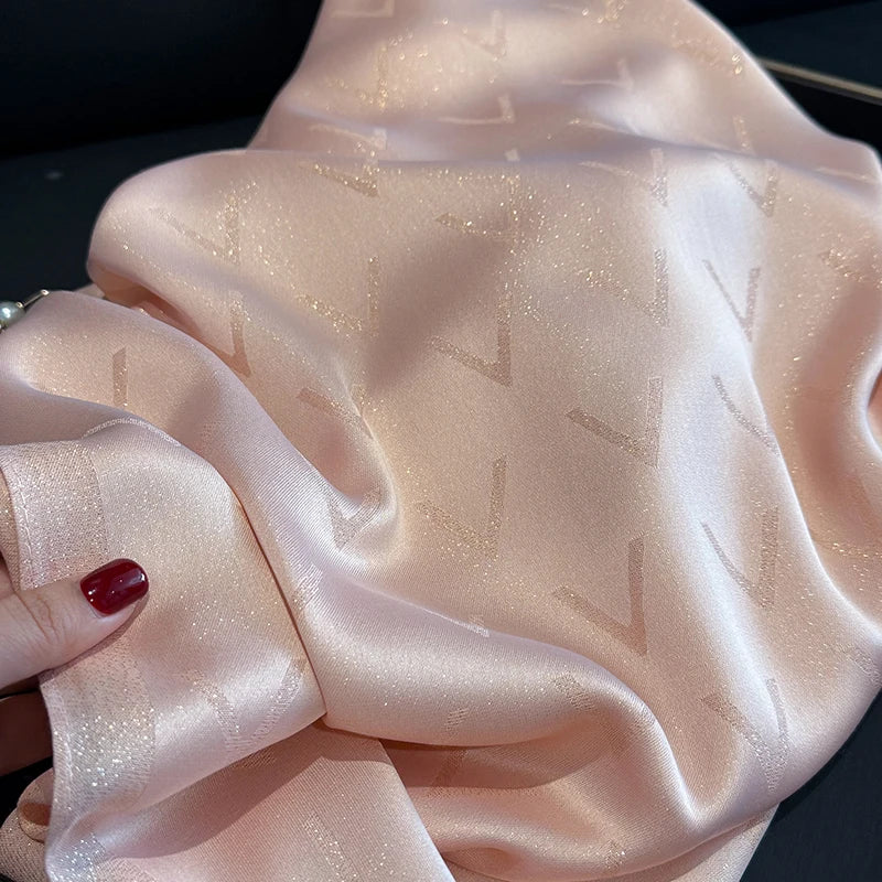 Elegant Silk Blend Shawl Wrap Headscarf
