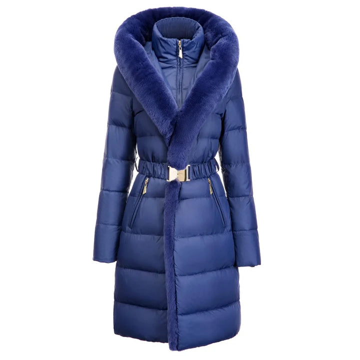 Elegant Fur Collar Down Jacket