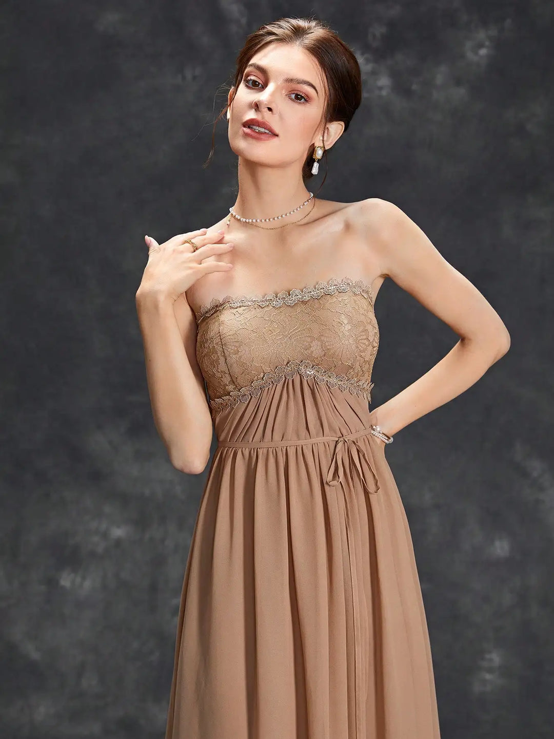 Romantic Pleated Maxi Dress