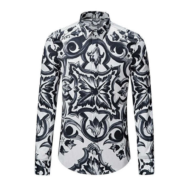 Trendy Printed Social Shirt