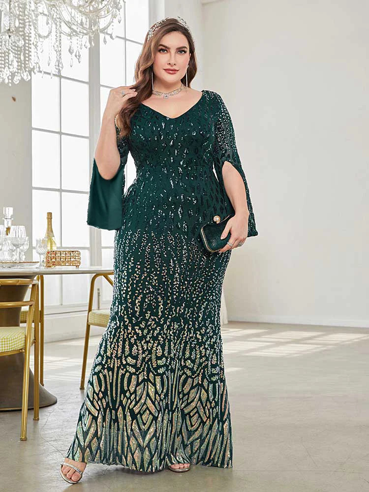 Total Appeal Long Sleeves Maxi Dress