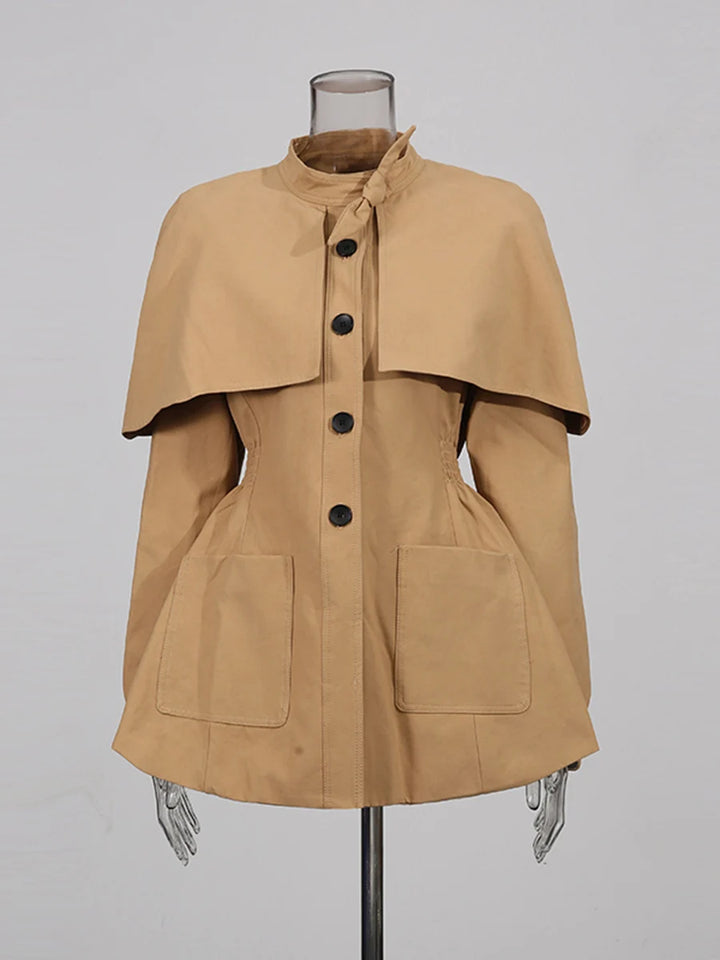 Vintage Spliced Women’s Loose Coat